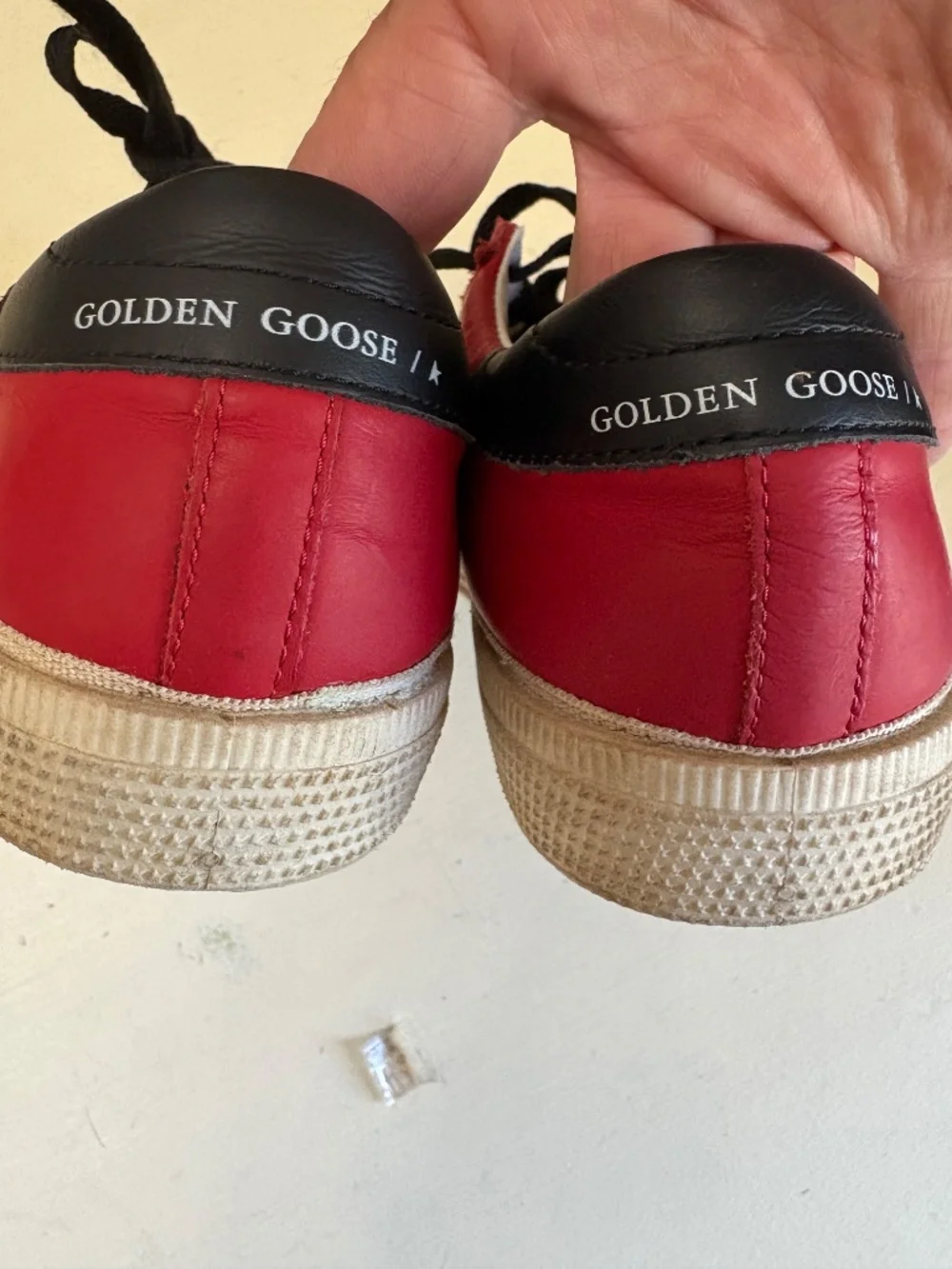 GOLDEN GOOSE May Sneakers Red White Black Size 35 -US sz 5 - Picture 4 of 13